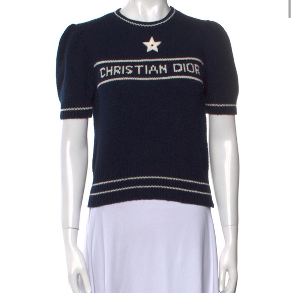 100% AUTHENTIC!!! GORGEOUS CHRISTIAN DIOR Logo Cashmere Sweater - Picture 13 of 15